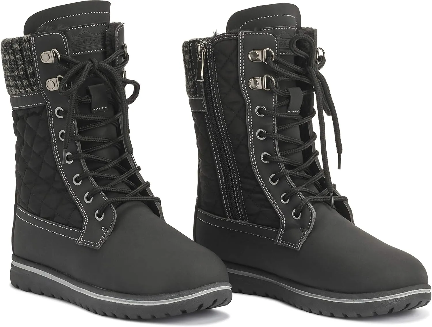 Womens Waterproof Durable Snow Winter Hiking Fleece Ankle Boots