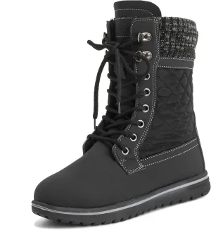 Womens Waterproof Durable Snow Winter Hiking Fleece Ankle Boots