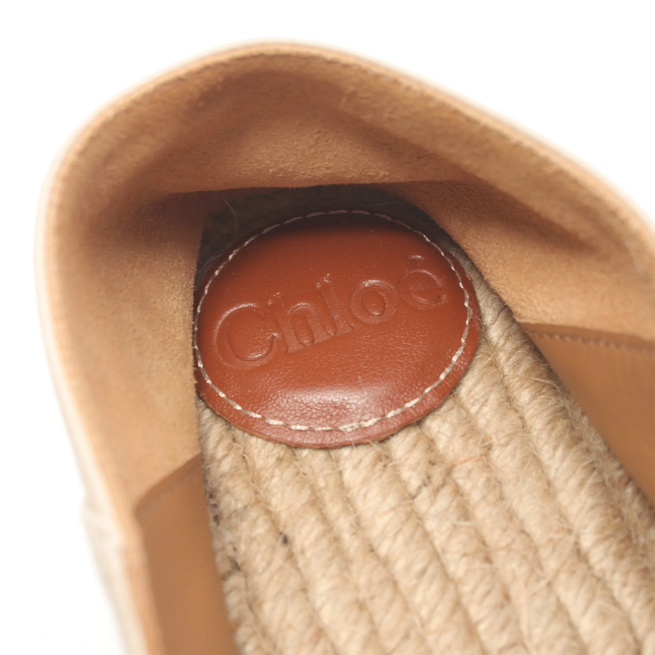 WOODY Flat shoes Leather Canvas Light beige Espadrilles
