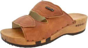 Woody Melanie womens Clog, Saforbraun, 42 EU