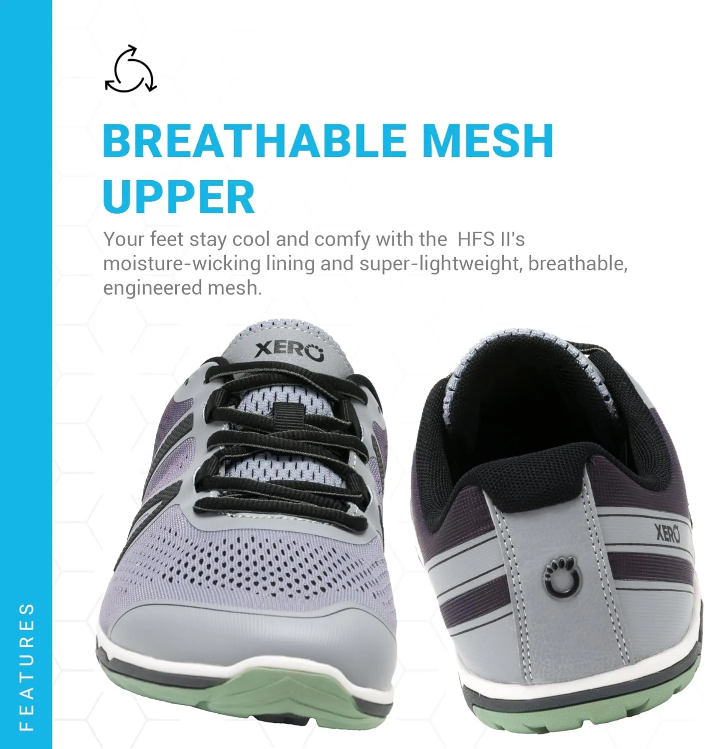 Xero Shoes Men's HFS II Barefoot Running Shoes