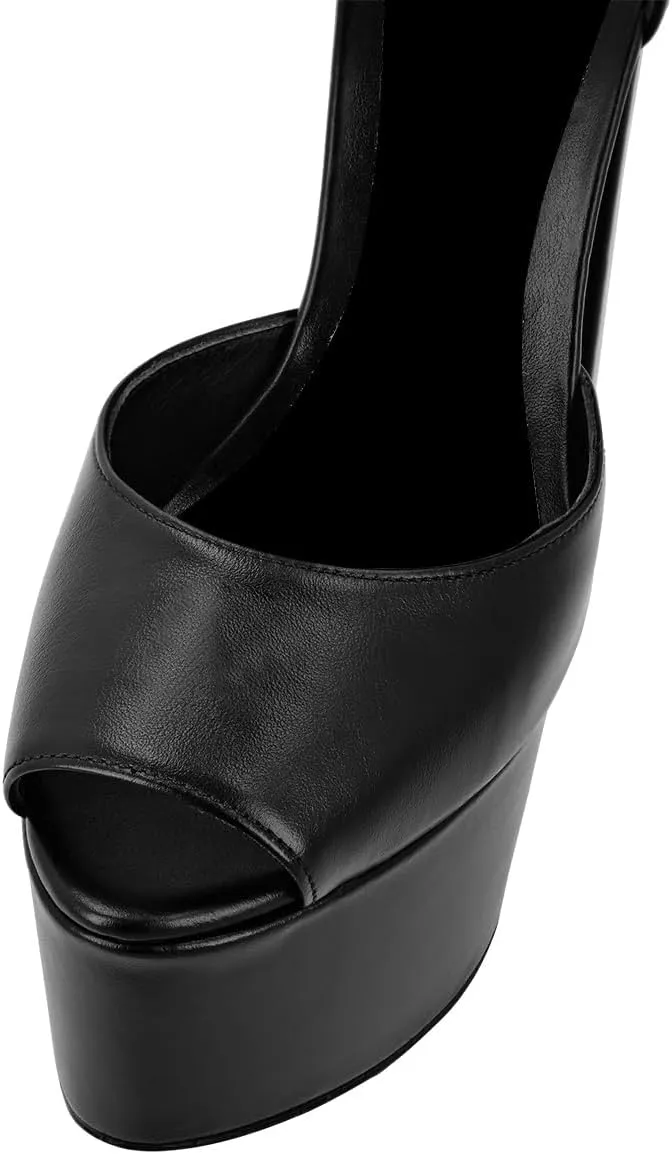 XYD Women's Platform Sandals Peep Toe Sexy Block High Heels Crystal Studs Ankle Strap Pumps Fashion Evening Event Club Shoes