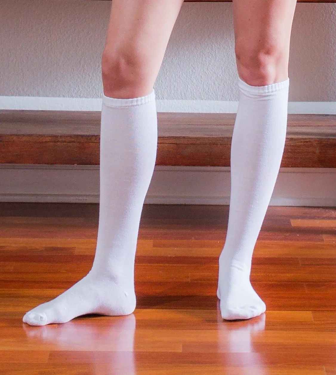 Yacht & Smith 6 Pairs of Women's Cotton Knee High Socks, Solid Colors Stylish Boot Sock, Black