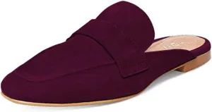 YDN Classic Solid Colour Mules Slippers Flats Almond Pointed Toe Comfort Indoor Casual Slip on Shoes 4-15 US