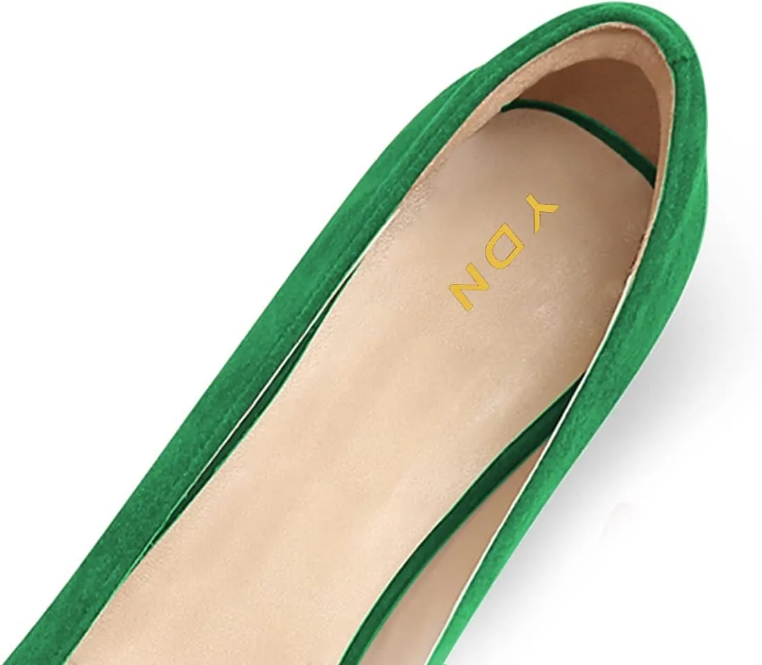 YDN Women Chunky Block Low Heel Loafers Square Toe Tassel Fringed Pump Slip On Dress Party Office Daily Shoe Size 4-15 US