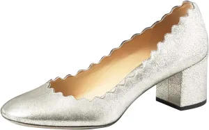 YDN Women Comfortable Almond Toe Slip on Pumps Wavy Design Low Chunky Heel Loafers Date Office Shoes