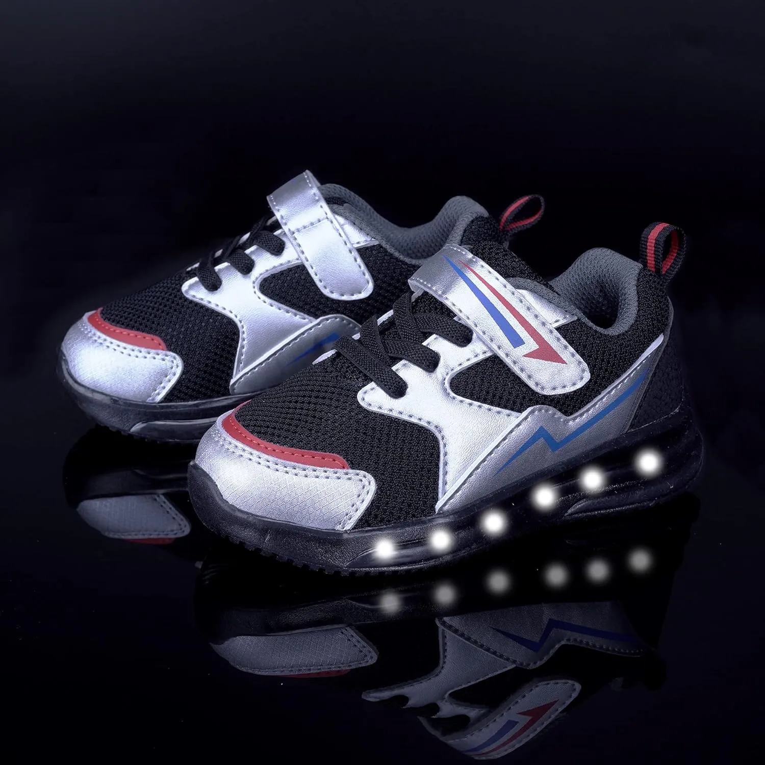 YESKIS Toddler Boys Girls Light Up Shoes LED Flashing Lightweight Mesh Breathable Adorable Running Sneakers for Toddler and Little Kid