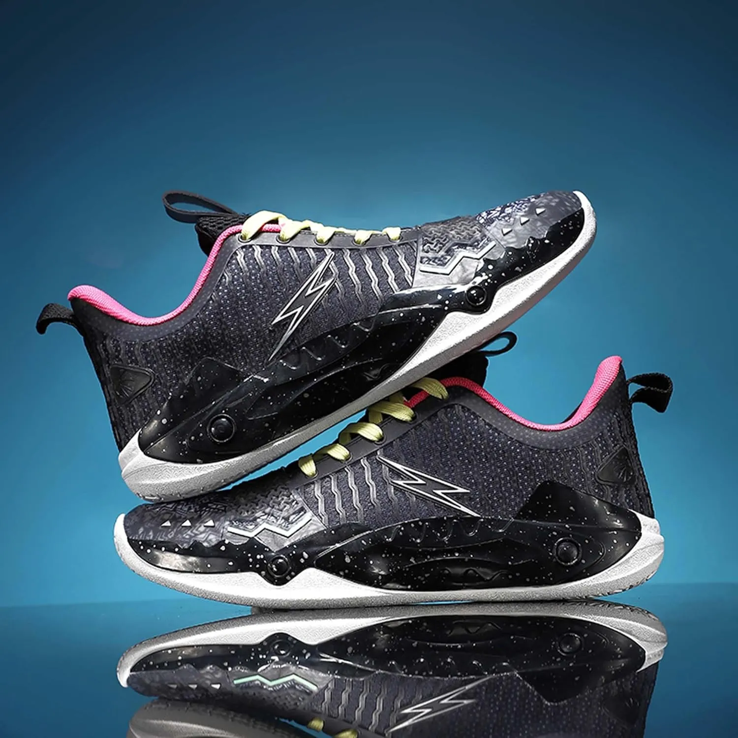 Youth Men's Women's Training Basketball Shoes Luminous Lightweight Fashion Anti-Slip Breathable Sneakers
