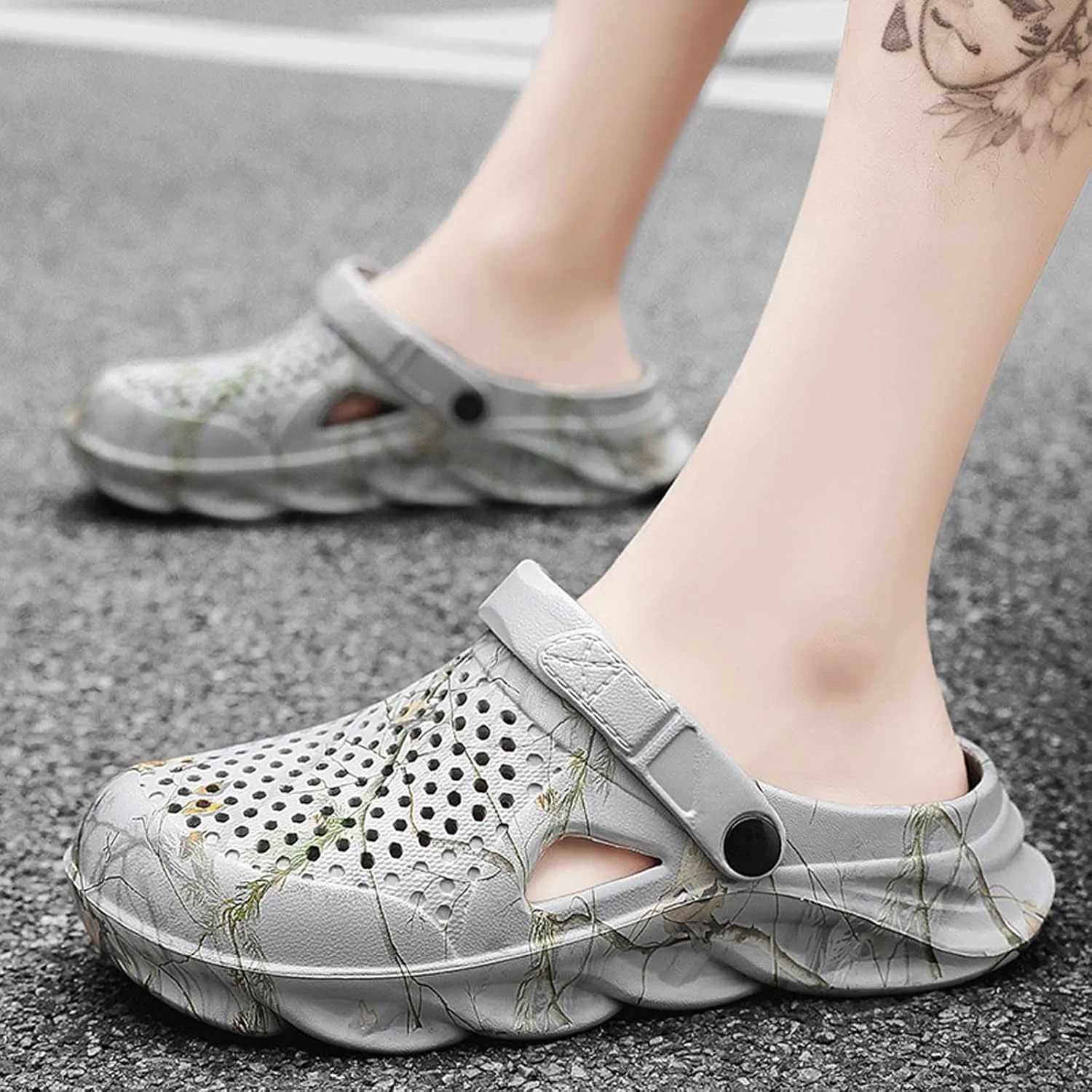 YUKTOPA Mens Garden Clogs Mules Anti-Slip Water Shoes Breathable Sandals Outdoor Beach Shower Slippers