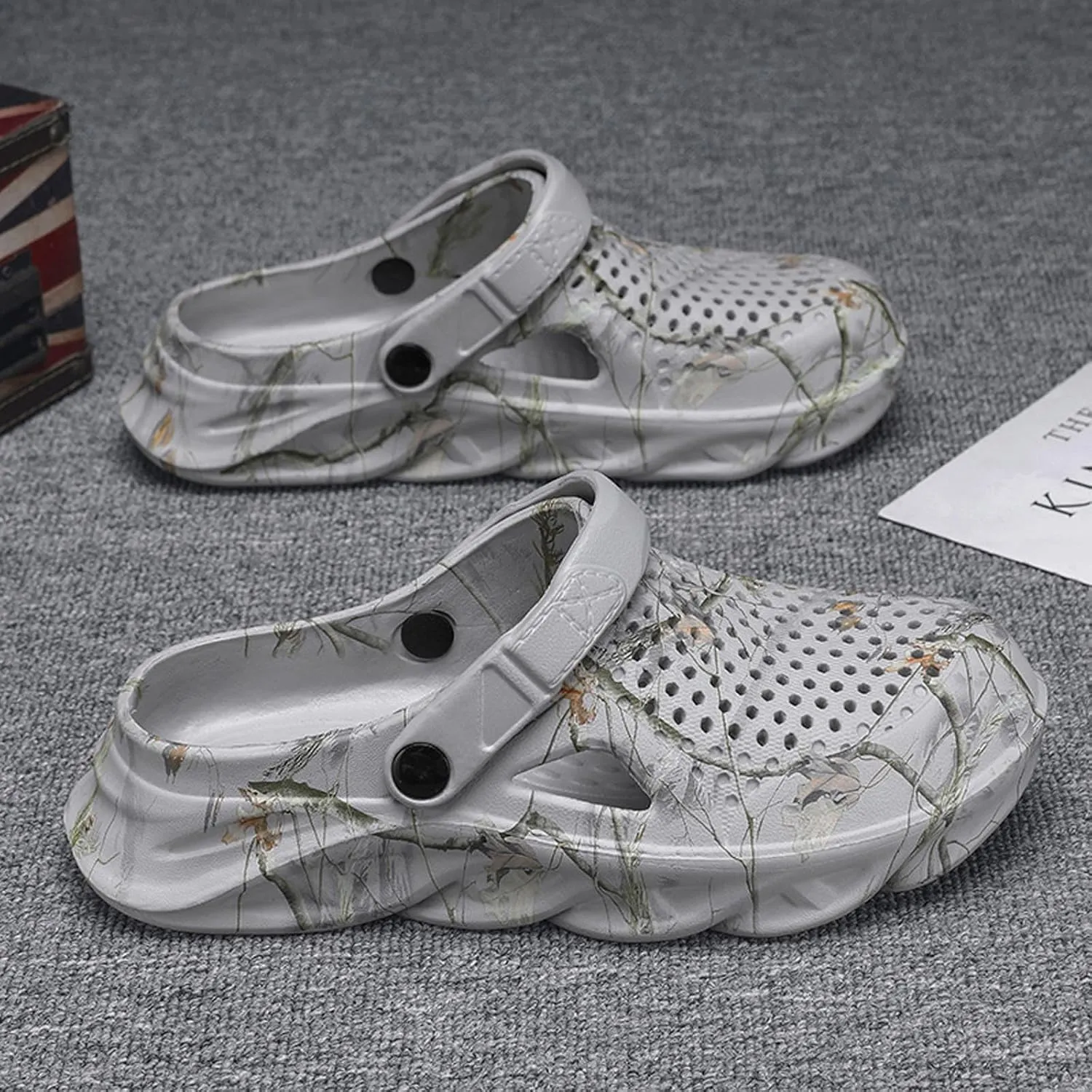 YUKTOPA Mens Garden Clogs Mules Anti-Slip Water Shoes Breathable Sandals Outdoor Beach Shower Slippers
