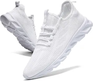 ZGPWZWL Mens Running Shoes Fashion Sneakers Tennis Gym Golf Lightweight Walking Training Jogging Breathable Comfortable Shoes