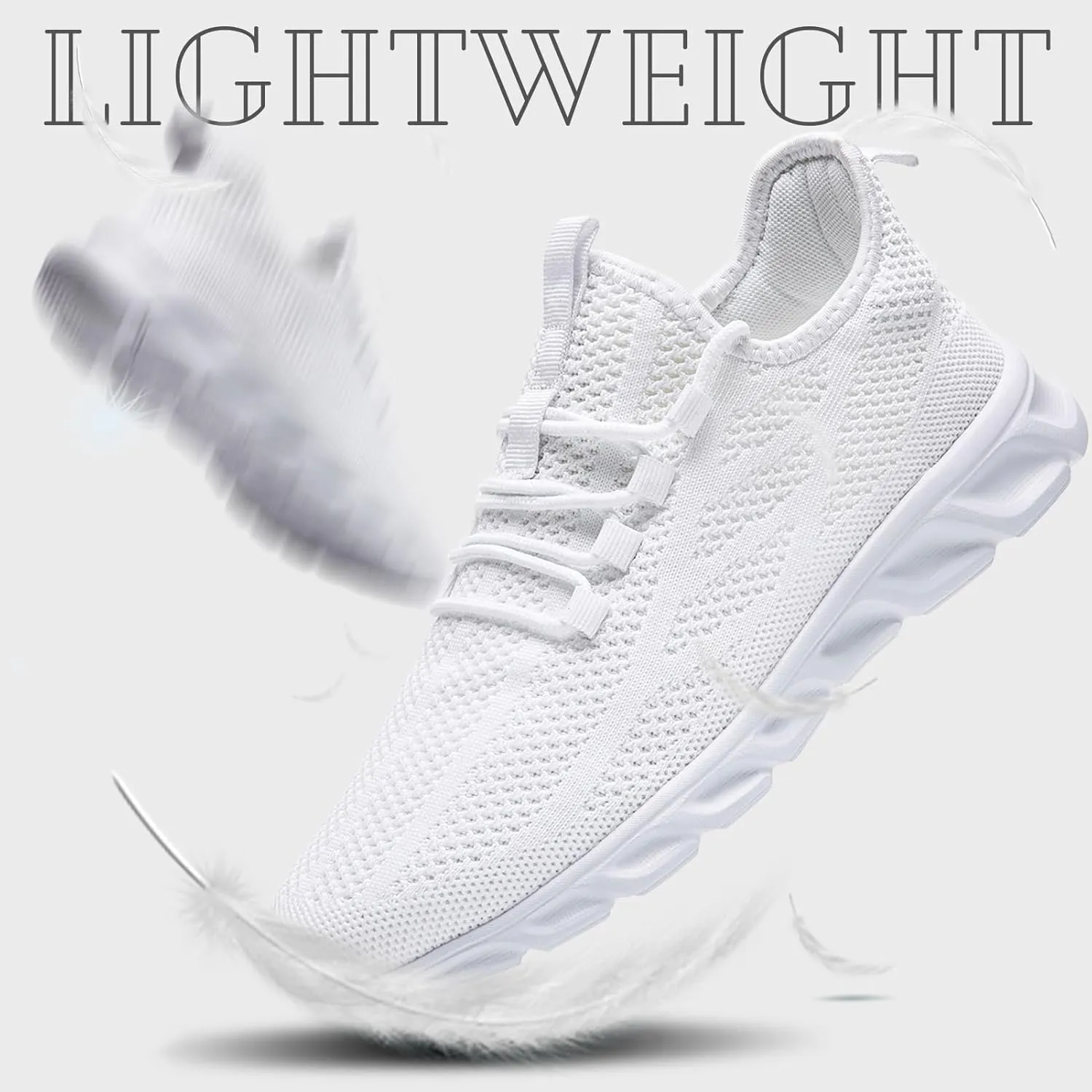 ZGPWZWL Mens Running Shoes Fashion Sneakers Tennis Gym Golf Lightweight Walking Training Jogging Breathable Comfortable Shoes