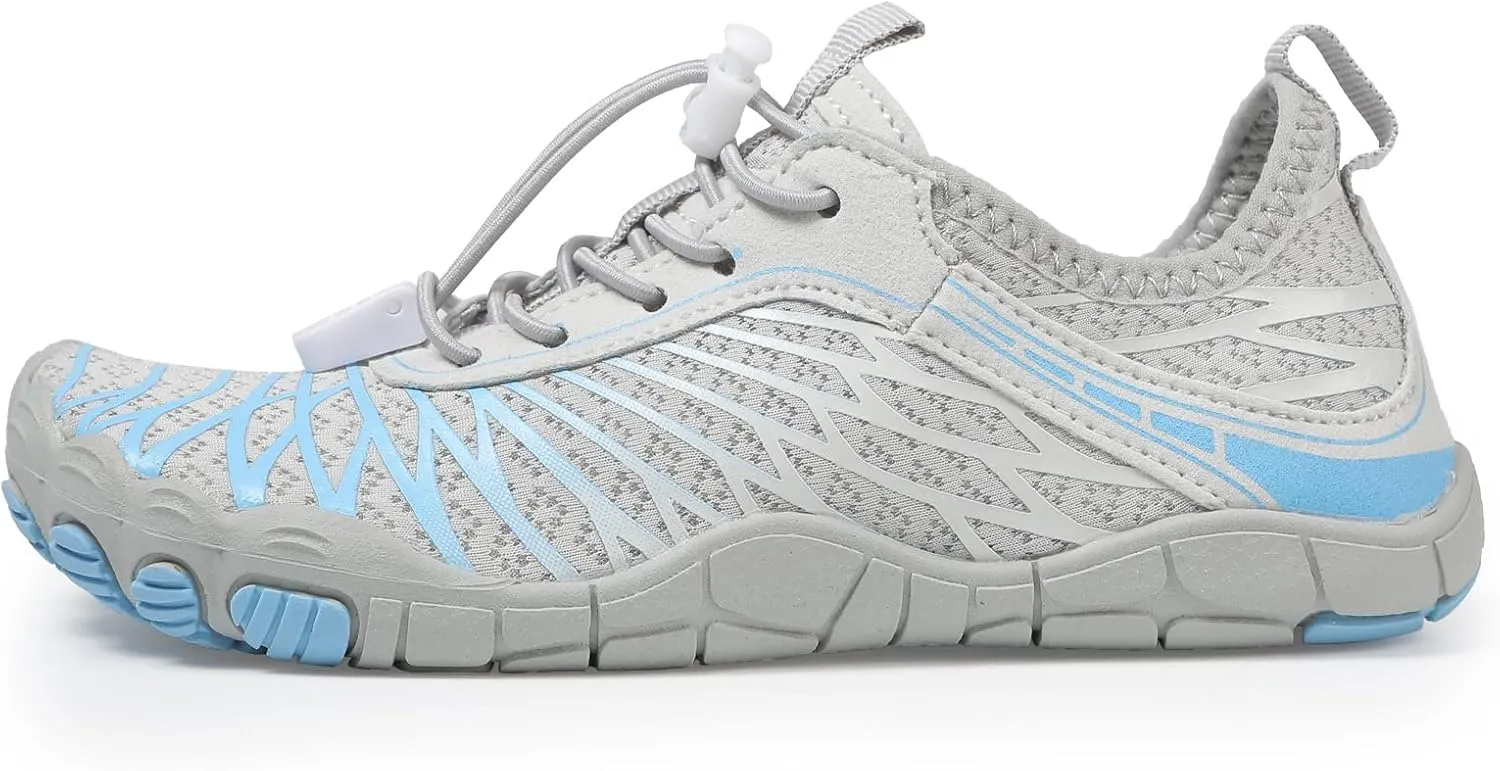 ZWRXW Barefoot Shoes Kids Boys Girls Toddler Shoes Wide Toe Box and Quick-Dry Sand Toddler Breathable Sneakers Tennis Non-Slip Hiking Footwear Comfort Anti-Slip Walking Sneakers