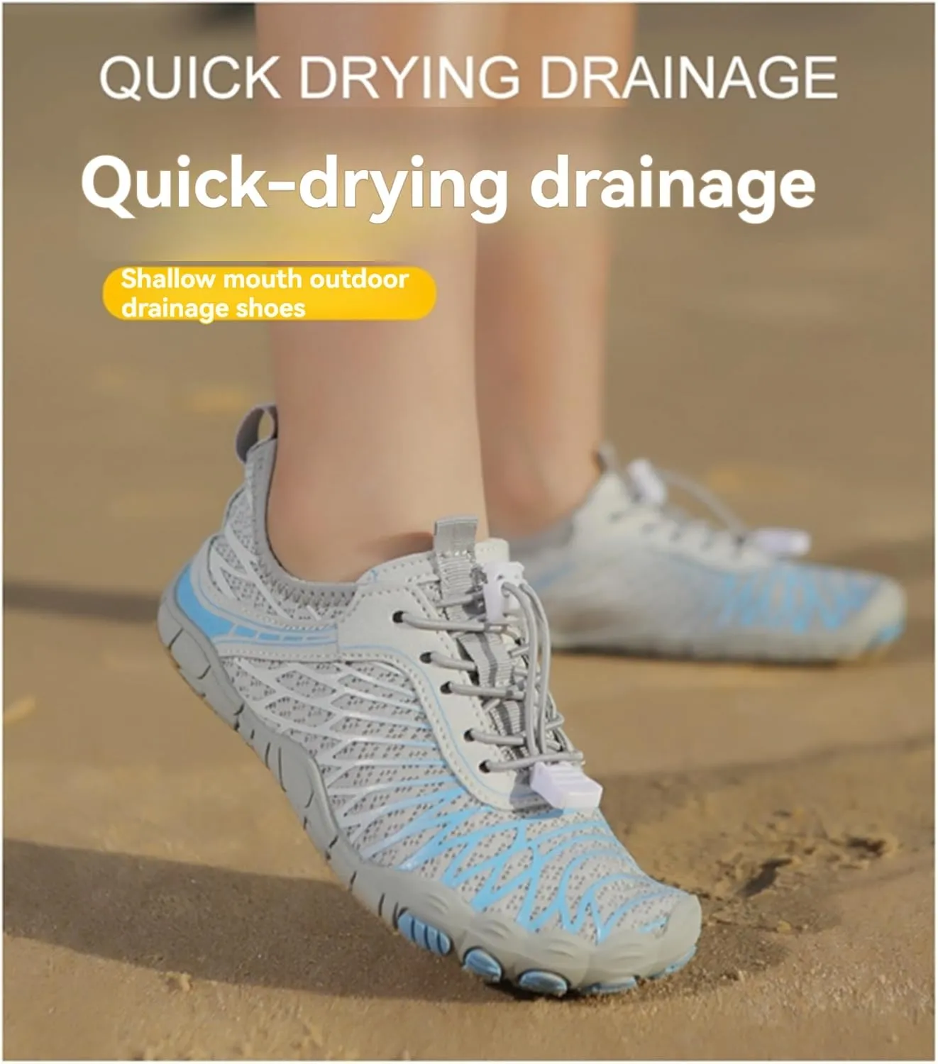 ZWRXW Barefoot Shoes Kids Boys Girls Toddler Shoes Wide Toe Box and Quick-Dry Sand Toddler Breathable Sneakers Tennis Non-Slip Hiking Footwear Comfort Anti-Slip Walking Sneakers