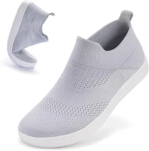 ZYEN Wide Toe Box Shoes Women Wide Width Sneakers Zero Drop Minimalist Barefoot Shoes Comfort Non-Slip Wide Running Walking Shoes